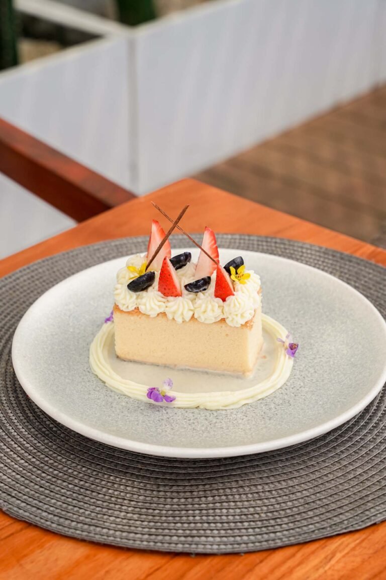 Indulge in this fluffy tres leches cake soaked in four types of milk